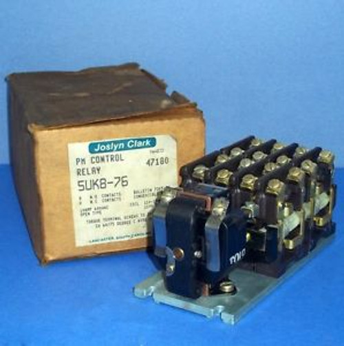 JOSLYN CLARK 600VAC 10A PM CONTROL RELAY, 5UK8-76 NEW