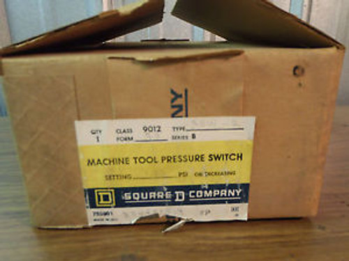 New Square D, Machine Tool Pressure Switch, 9012 GEW-2, 400 PSI, 3544015A