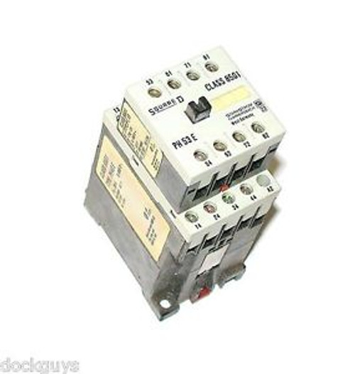 NEW SQUARE D CONTROL RELAY AND AUXILIARY CONTACT BLOCK MODEL 8501PH40E   8501P1.