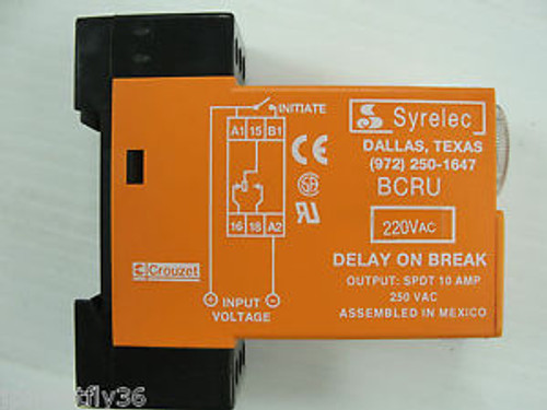 New Crouzet Syrelec Timer, BCRU220VAC