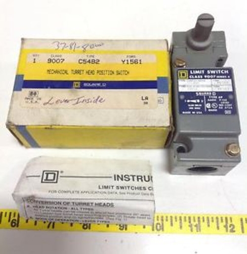 SQUARE D CLASS-9007 LIMIT SWITCH Y1561 / C54B2 SER-A New