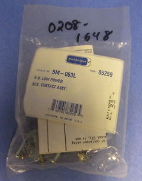 JOSLYN CLARK N.O. LOW POWER AUXILARY CONTACT ASSEMBLY 5M-063L New