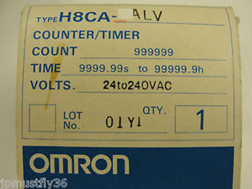 New Omron Counter/Timer H8CA-ALV 24-240VAC