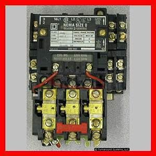 Square D 8536SBO2V02S Starter, Aux Contacts, B4.85, NEW