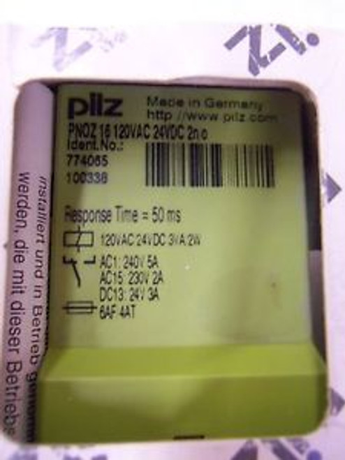 PILZ PN0Z16 120VAC 24VDC 2n/o NEW IN BOX