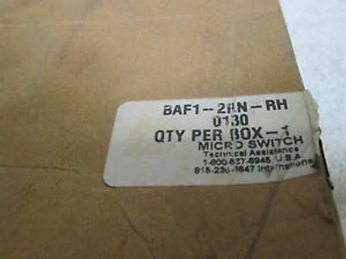 2 MICRO SWITCH BAF1-2RN-RH LIMIT SWITCH NEW IN A BOX