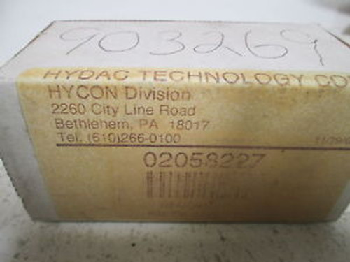 HYDAC 02058227 CLOGGING INDAICATOR NEW IN A BOX