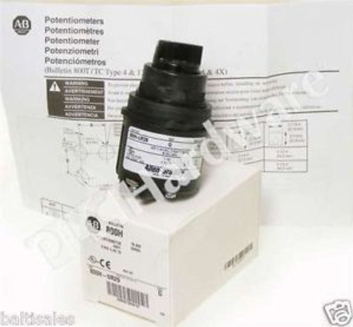 New Allen Bradley 800H-UR29 /G 30.5mm Potentiometer 10K Ohm Resistive Element Qt