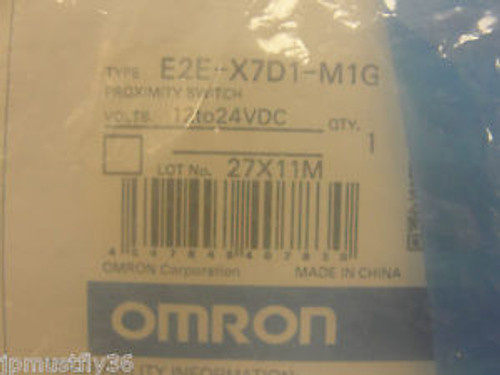 New Omron Proximity Sensor, E2E-X7D1-M1G, 12-24VDC