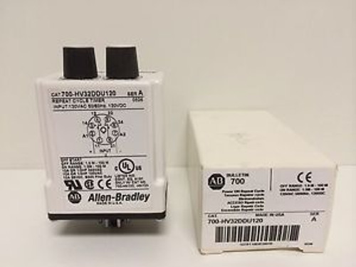 NEW IN BOX ALLEN-BRADLEY 700-HV32DDU120 SER.A TIMER RELAY