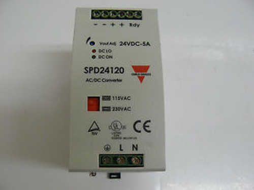 NEW CARO GAVAZZI SPD241201FP POWER SUPPLY 24VDC 5 AMP AC/DC CONVERTER