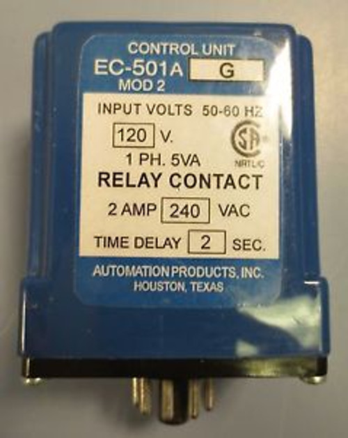 Automation Products Control Unit Model EC-501AG Mod 2 Relay Contact NWOB