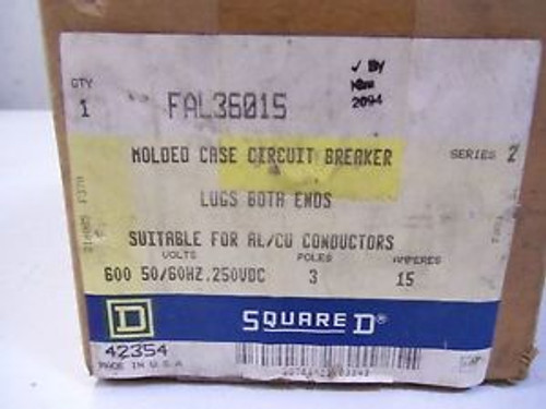 SQUARE D FAL36015 MOLDED CASE CIRCUIT BREAKER NEW IN BOX