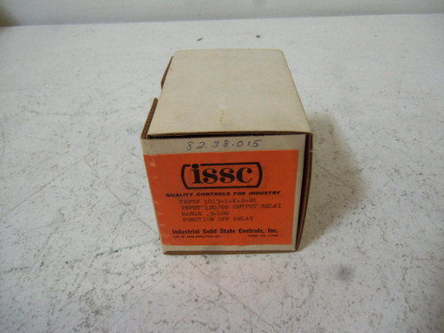 ISSC 1013-1-K-2-B1 DELAY RELAY RANGE: .5-100 NEW IN BOX