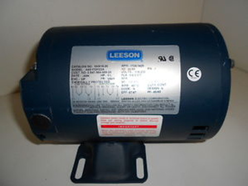 NOS LEESON ELECTRIC 1/3 HP MOTOR A4S17DH22A 103016.00 1725/1425 RPM 1 PHASE