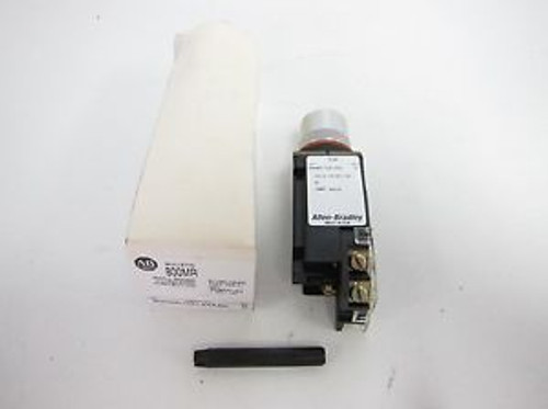 New Allen Bradley Small Round Illuminated Push Button 800MR-QAL24AAK Ser.D