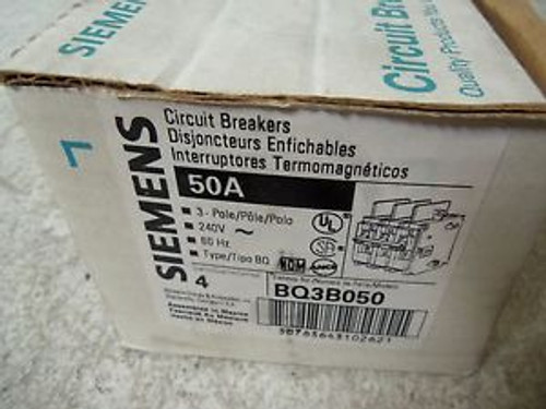 2 SIEMENS BQ3B050 CIRCUIT BREAKER 50A NEW IN BOX