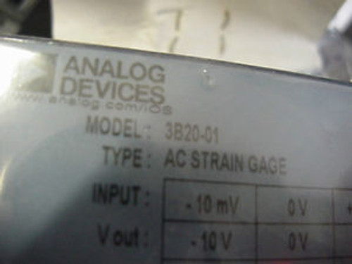 New Analog Devices AC Strain Gauge 3B20-01 Module