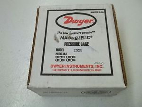 DWYER 2025 MAGNEHELIC PRESSURE GAGE 0-25 NEW IN A BOX