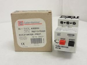 143330 New In Box, Cutler-Hammer A302GN Manual Starter, 1.6-2.5A 3P 600VAC Max