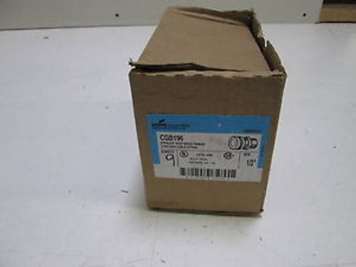 9 CROUSE-HINDS 1/2 STRAIGHT CORD AND CABLE FITTING CGB196 NEW IN BOX