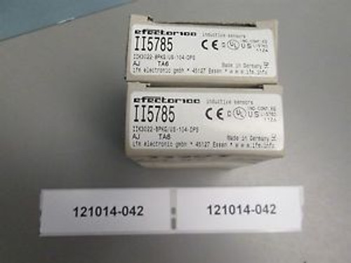 2 Efector II5785 IIK3022-BPKG/US-104-DPS Proximity Switch New Old Stock