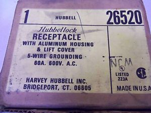 HUBBELL 26520 RECEPTACLE NEW IN BOX