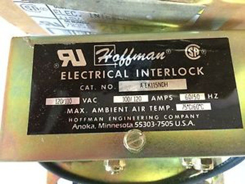 NEW HOFFMAN A-EK115NDH ELECTRICAL INTERLOCK, 120/110VAC, 100/120A   GC