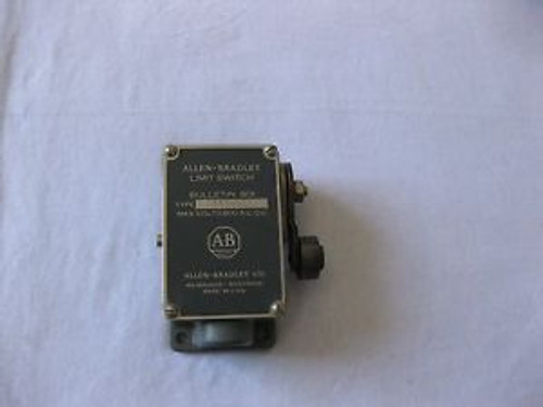 ALLEN BRADLEY LIMIT SWITCH BULLETIN 801 TYPE ASB1-1