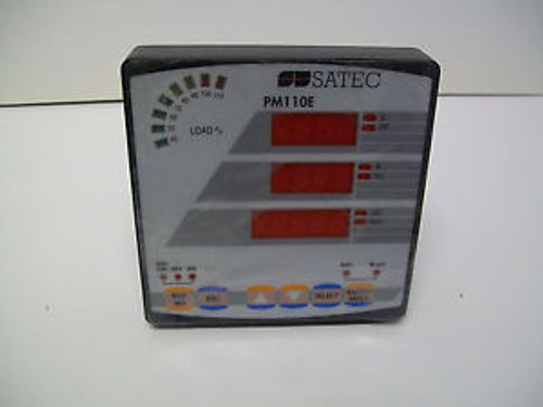 Satec PM110E Single Phase AC  Power Meter 120V Input 5 Amp Power Supply 230 VAC