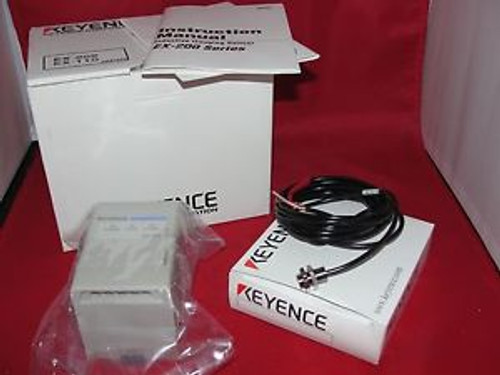 Keyence EX-202 Inductive Gauging Sensor & EX-110 Displacement Sensor Head New