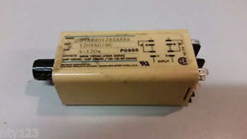 AGASTAT TIMING RELAY STARX012XSAEXA 120VAC/DC 4-120S