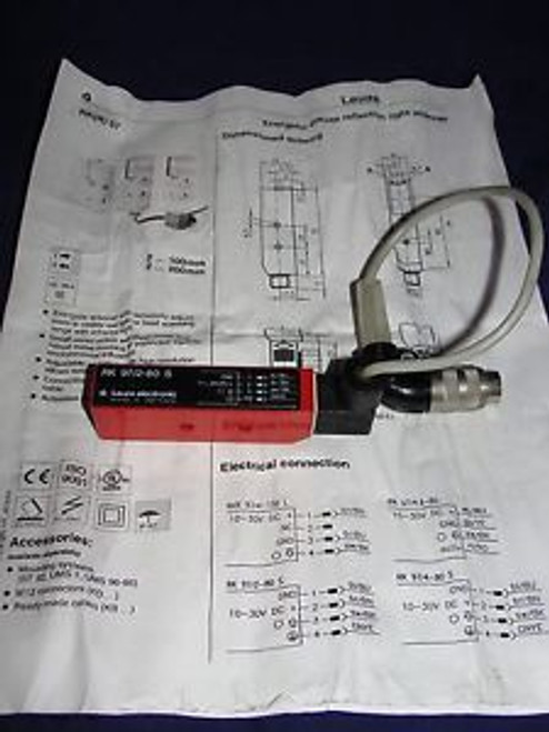 Leuze Electronic RK 97/2-80 S Retro-reflective Photoelectric Sensor NEW