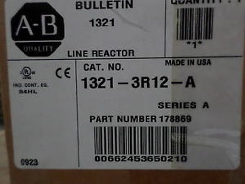 ALLEN BRADLEY 1321-3R12-A REACTOR 600VAC NEW IN BOX
