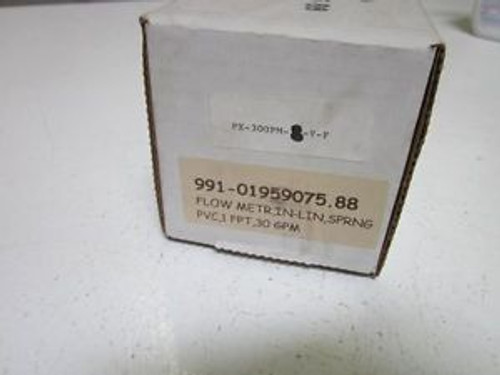 UNIVERSAL FLOW MONITORS INC. PX-30GPM-8-V-F  INLINE FLOW METER NEW IN A BOX