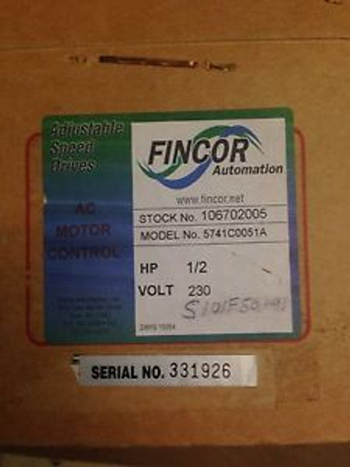 5741C0051A Fincor S101F50-91 Saftronics 1/2 Hp Ac Drive 230v 2.3 Amp Inverter