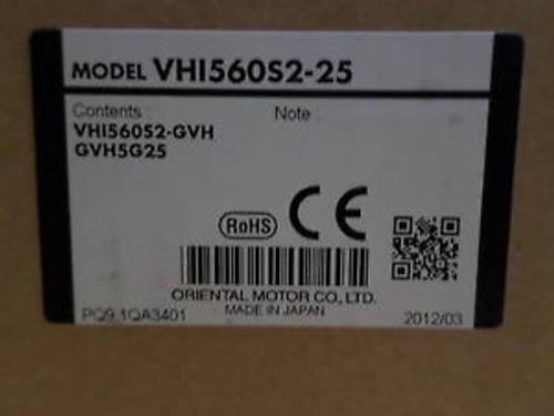 ORIENTAL MOTOR VHI560S2-25 INDUCTION MOTOR NEW IN BOX