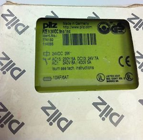 PILZ PZE 9 24v DC NEW IN BOX  230V 7A Safety switch PZE9