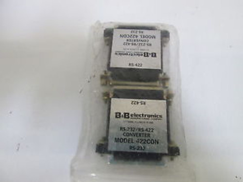 2 B&B ELECTRONICS CONVERTER 422CON NEW IN BAG