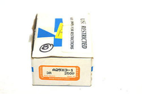 8 NEW GOULD SHAWMUT A25X3-1 FUSES A25X31