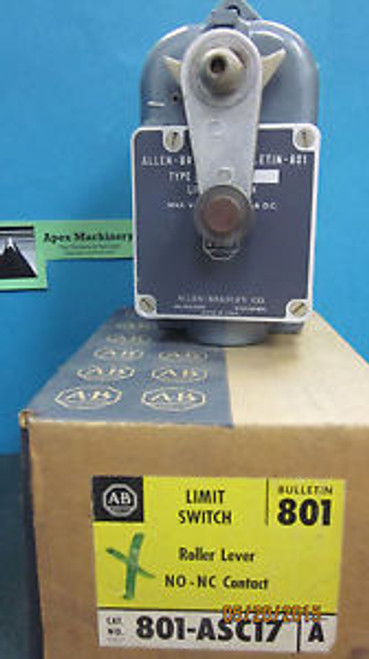 Allen Bradley (801-ASC17) 801ASC17 Roller Lever Limit Switch, New in Box