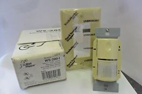 New WattStopper WS-200-I 60Hz Passive Infrared Automatic Ivory Wall Switch NIB