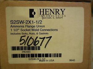 NEW HENRY TECHNOLOGIES S2SW-2X1-1/2 AMMONIA FLANGE UNION S2SW2X112