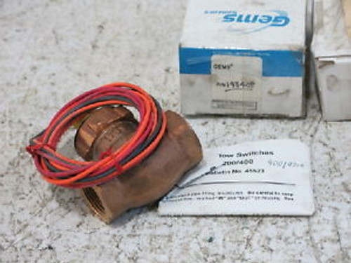 GEMS FS-200 FLOW SWITCHES, 1 NPT, BRASS, 5.0 GPM (NEW IN BOX)