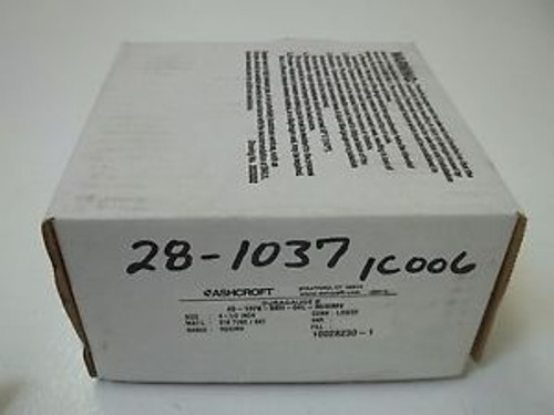 ASHCROFT 45-1379-SSH-04L-30/0IMV DURAGAUGE 30-0PSI NEW IN A BOX