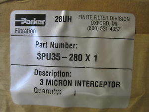 NEW PARKER 3PU35-280X1 MICRON INTERCEPTOR 3PU35280X1