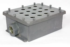 Square D 9001SKY16  16 Hole Mil. In Waterproof PVC Box, EMAC #4