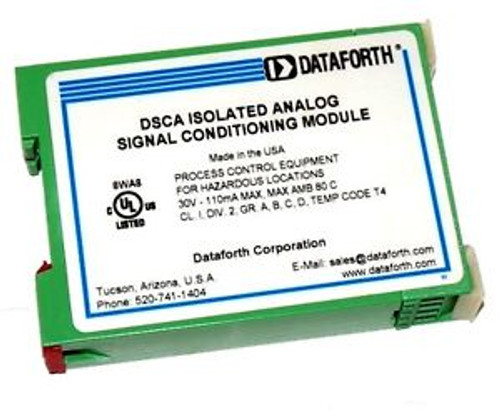 DATAFORTH DSCA30-02 ISOLATED ANALOG SIGNAL CONDITIONING MODULE DSCA3002