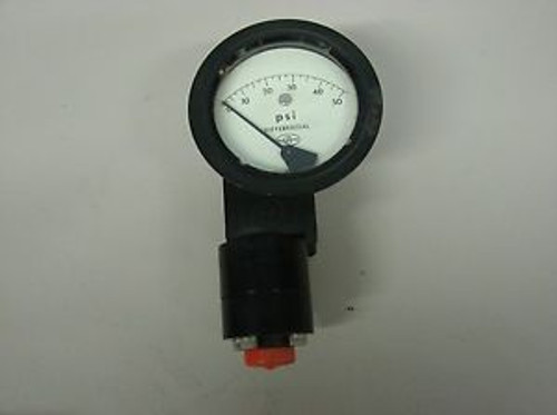 Orange Research Differential Pressure Gauge 0-50 PSI  NOS