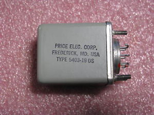 PRICE ELECTRIC RELAY # 5403-19  NSN: 5945-00-928-7910 ( 5403-19 DS )
